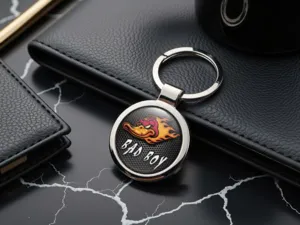 Personalised Keychain Racing Alloy Style Finish
